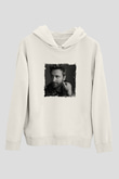 David GuettaBaskılı Beyaz Hoodie