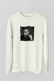 David GuettaBaskılı Beyaz Sweatshirt