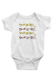 David Lee Roth Band Baskılı Beyaz Unisex Bebek Body - Zıbın