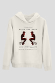 David Lee Roth Band Beyaz Unisex Kapşonlu Sweatshirt