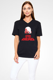 Dawn of the Dead Siyah Unisex V Yaka Tişört