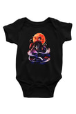 Dazai Baskılı Unisex Siyah Bebek Body - Zıbın