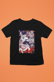 Dazai Baskılı Unisex Siyah Çocuk Tişört - Tshirt