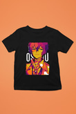 Dazai Baskılı Unisex Siyah Çocuk Tişört - Tshirt
