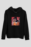 De La Soul Baskılı Unisex Siyah Hoodie