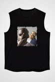 De La Soul Baskılı Unisex Siyah Kolsuz Tişört