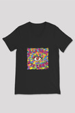 De La Soul Baskılı Unisex Siyah V Yaka Tişört