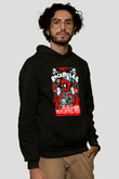 Dead Rock Poster Baskılı Unisex Siyah Hoodie