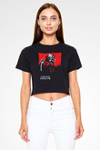 Dead Space Siyah  Crop Top Tişört
