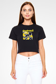 Deadmau5 Baskılı Unisex Siyah Crop Top Tişört