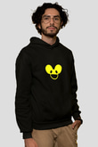 Deadmau5 Baskılı Unisex Siyah Hoodie