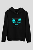 Deadmau5 Baskılı Unisex Siyah Hoodie