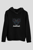 Deadmau5 Baskılı Unisex Siyah Hoodie