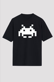 Deadmau5 Baskılı Unisex Siyah Oversize Tişört