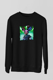Deadmau5 Baskılı Unisex Siyah Sweatshirt