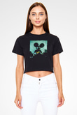 Deadmau5 Siyah  Crop Top Tişört