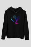 Deadmau5 Siyah Unisex Kapüşonlu Sweatshirt