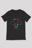 Deadmau5 Siyah Unisex V Yaka Tişört T-Shirt