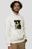 Deadmau5Baskılı Beyaz Hoodie