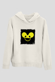 Deadmau5Baskılı Beyaz Hoodie