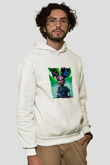 Deadmau5Baskılı Beyaz Hoodie
