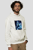 Deadmau5Baskılı Beyaz Hoodie