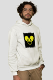 Deadmau5Baskılı Beyaz Hoodie