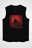 Death Baskılı Unisex Siyah Kolsuz Tişört