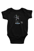 Death Grips Baskılı Unisex Siyah Bebek Body - Zıbın