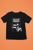 Death Grips Baskılı Unisex Siyah Çocuk Tişört - Tshirt