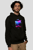 Death Grips Baskılı Unisex Siyah Hoodie