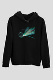Death Grips Baskılı Unisex Siyah Hoodie