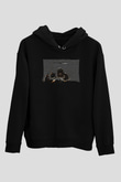 Death Grips Baskılı Unisex Siyah Hoodie