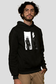 Death Grips Baskılı Unisex Siyah Hoodie