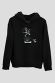 Death Grips Baskılı Unisex Siyah Hoodie