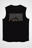 Death Grips Baskılı Unisex Siyah Kolsuz Tişört - Tshirt