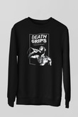 Death Grips Baskılı Unisex Siyah Sweatshirt