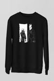 Death Grips Baskılı Unisex Siyah Sweatshirt