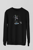 Death Grips Baskılı Unisex Siyah Sweatshirt