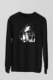 Death Grips Baskılı Unisex Siyah Sweatshirt