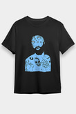 Death Grips Baskılı Unisex Siyah Tişört - Tshirt