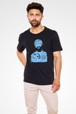 Death Grips Baskılı Unisex Siyah Tişört - Tshirt