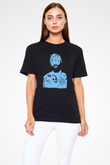 Death Grips Baskılı Unisex Siyah Tişört - Tshirt