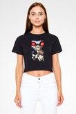 Death Note Siyah  Crop Top Tişört