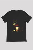 Death Note Siyah Unisex V Yaka Tişört T-Shirt