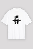 Death Row Records Baskılı Unisex Beyaz Tişört