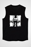 Death Row Records Baskılı Unisex Siyah Kolsuz Tişört
