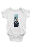 Death Stranding Baskılı Beyaz Unisex Bebek Body - Zıbın