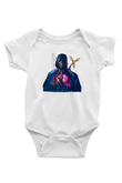Death Stranding Baskılı Beyaz Unisex Bebek Body - Zıbın