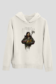 Death Stranding Baskılı Beyaz Unisex Kapüşonlu Sweatshirt